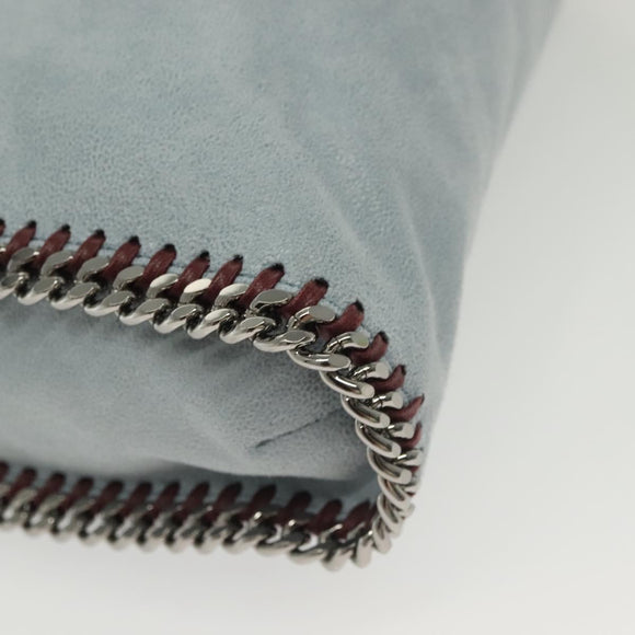 Stella MacCartney Chain Falabella Bag Suede 2way Light Blue 234387 Auth 140287