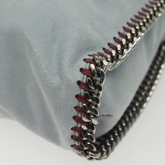 Stella MacCartney Chain Falabella Bag Suede 2way Light Blue 234387 Auth 140287