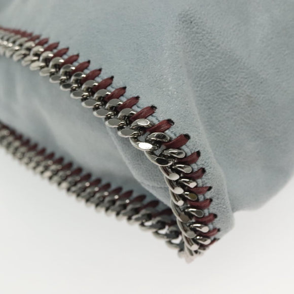 Stella MacCartney Chain Falabella Bag Suede 2way Light Blue 234387 Auth 140287