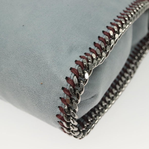 Stella MacCartney Chain Falabella Bag Suede 2way Light Blue 234387 Auth 140287