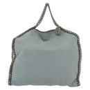 Stella MacCartney Chain Falabella Bag Suede 2way Light Blue 234387 Auth 140287-13