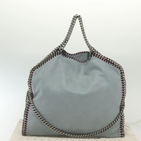 Stella MacCartney Chain Falabella Bag Suede 2way Light Blue 234387 Auth 140287