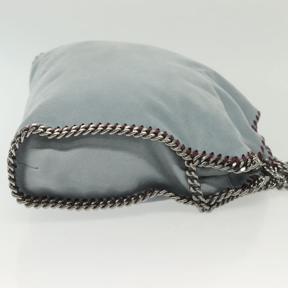 Stella MacCartney Chain Falabella Bag Suede 2way Light Blue 234387 Auth 140287