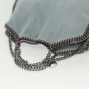 Stella MacCartney Chain Falabella Bag Suede 2way Light Blue 234387 Auth 140287-6