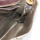 CELINE C Sulky Shoulder Bag Canvas Beige Gold Auth 140291-19