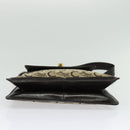 CELINE C Sulky Shoulder Bag Canvas Beige Gold Auth 140291-5