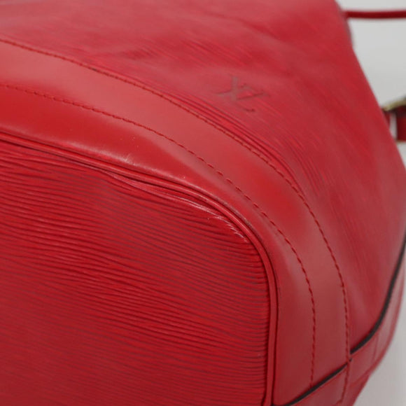 LOUIS VUITTON Epi Noe Shoulder Bag Red M44007 LV Auth 140295