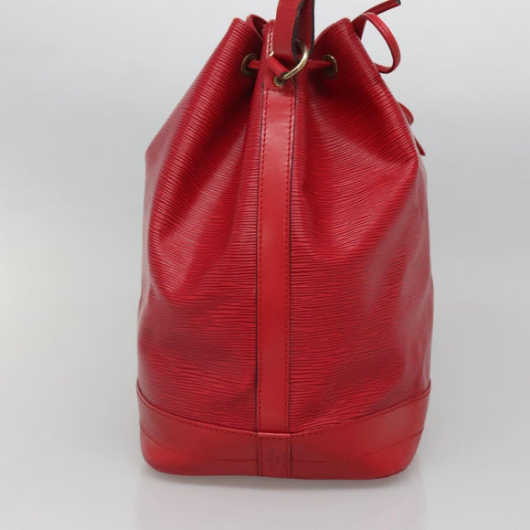 LOUIS VUITTON Epi Noe Shoulder Bag Red M44007 LV Auth 140295