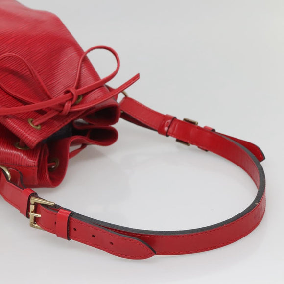 LOUIS VUITTON Epi Noe Shoulder Bag Red M44007 LV Auth 140295