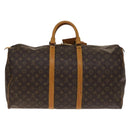 LOUIS VUITTON Monogram Keepall 55 Boston Bag M41424 LV Auth 140303-3