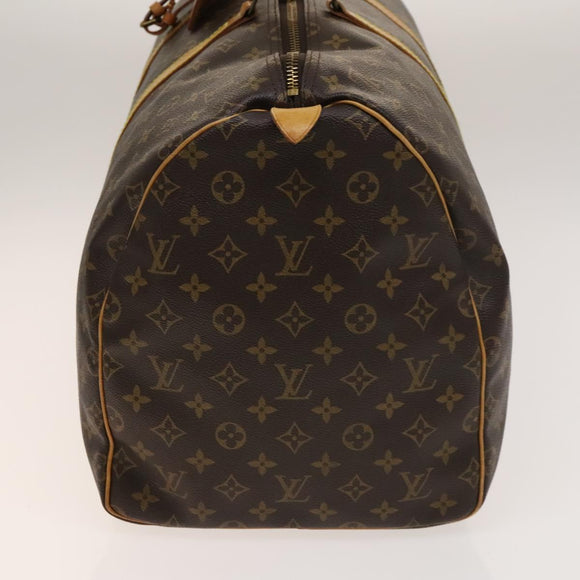 LOUIS VUITTON Monogram Keepall 55 Boston Bag M41424 LV Auth 140303