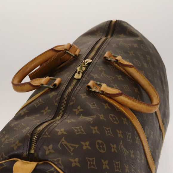 LOUIS VUITTON Monogram Keepall 55 Boston Bag M41424 LV Auth 140303