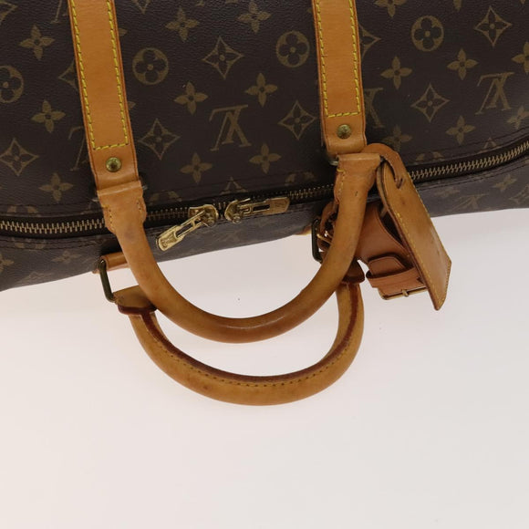 LOUIS VUITTON Monogram Keepall 55 Boston Bag M41424 LV Auth 140303