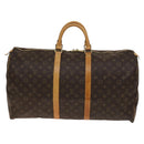 LOUIS VUITTON Monogram Keepall 55 Boston Bag M41424 LV Auth 140304-13