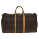 LOUIS VUITTON Monogram Keepall 55 Boston Bag M41424 LV Auth 140304-2