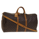 LOUIS VUITTON Monogram Keepall Bandouliere 60 Boston Bag M41412 LV Auth 140306-1