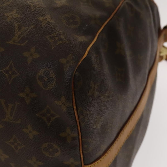 LOUIS VUITTON Monogram Keepall Bandouliere 60 Boston Bag M41412 LV Auth 140306