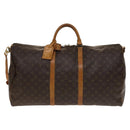 LOUIS VUITTON Monogram Keepall Bandouliere 60 Boston Bag M41412 LV Auth 140306-13