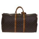 LOUIS VUITTON Monogram Keepall Bandouliere 60 Boston Bag M41412 LV Auth 140306-2