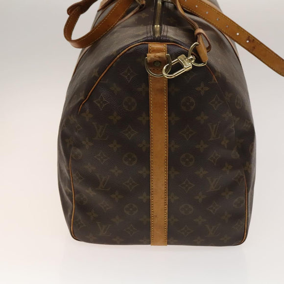 LOUIS VUITTON Monogram Keepall Bandouliere 60 Boston Bag M41412 LV Auth 140306