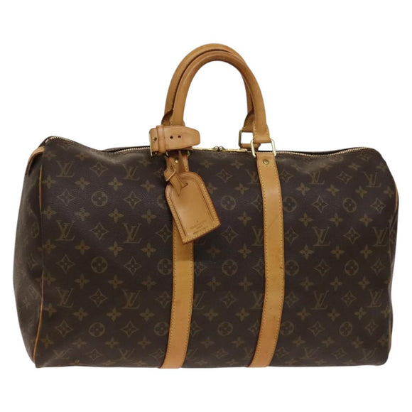 LOUIS VUITTON Monogram Keepall 45 Boston Bag M41428 LV Auth 140308