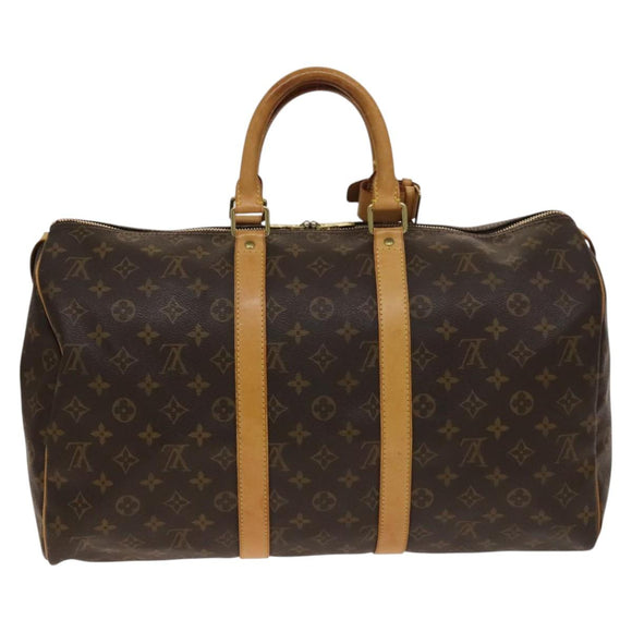 LOUIS VUITTON Monogram Keepall 45 Boston Bag M41428 LV Auth 140308