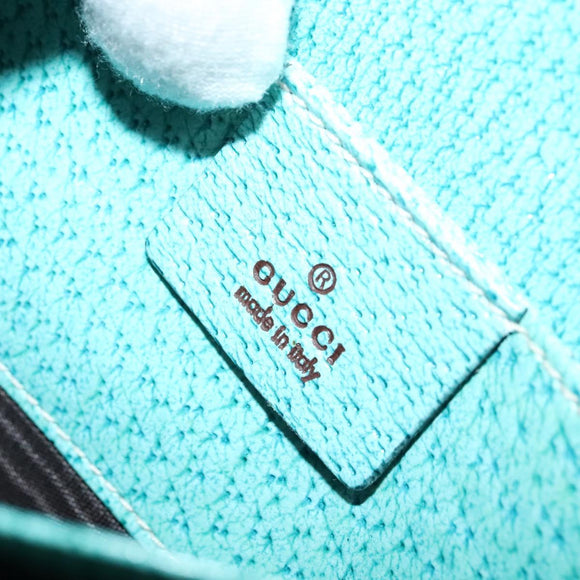 GUCCI GG Canvas Shoulder Bag Beige Silver 124616 Auth 140310