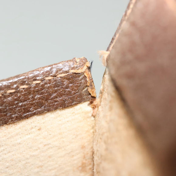 GUCCI GG Supreme Web Sherry Line Clutch Bag PVC Beige 156 01 032 Auth 140311