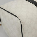 GUCCI GG Supreme Boston Bag PVC White Gold 193603 Auth 140312-11