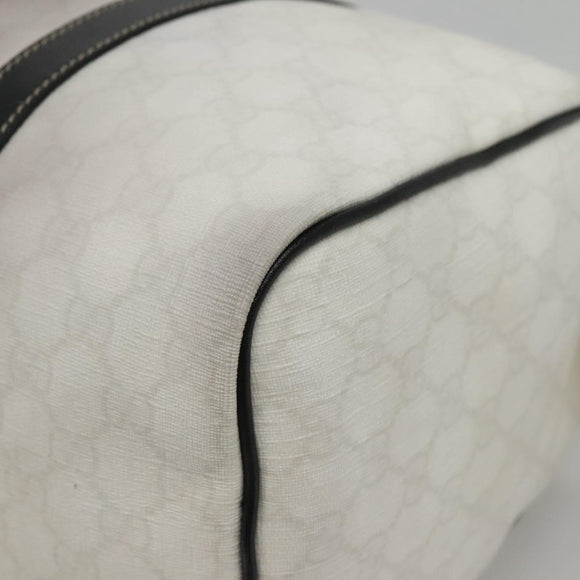 GUCCI GG Supreme Boston Bag PVC White Gold 193603 Auth 140312