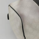 GUCCI GG Supreme Boston Bag PVC White Gold 193603 Auth 140312-13