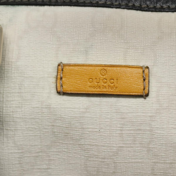 GUCCI GG Supreme Boston Bag PVC White Gold 193603 Auth 140312