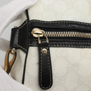 GUCCI GG Supreme Boston Bag PVC White Gold 193603 Auth 140312-17