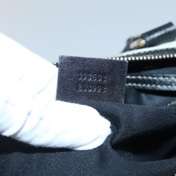 GUCCI GG Supreme Boston Bag PVC White Gold 193603 Auth 140312