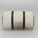 GUCCI GG Supreme Boston Bag PVC White Gold 193603 Auth 140312-9