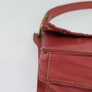 Miu Miu Shoulder Bag Leather Pink Gold Auth 140313-9