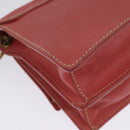 Miu Miu Shoulder Bag Leather Pink Gold Auth 140313-15