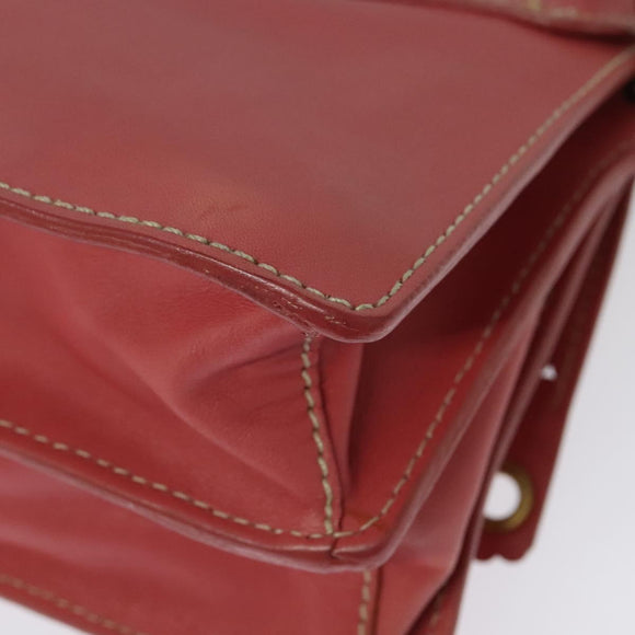 Miu Miu Shoulder Bag Leather Pink Gold Auth 140313