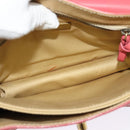 Miu Miu Shoulder Bag Leather Pink Gold Auth 140313-11