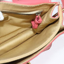 Miu Miu Shoulder Bag Leather Pink Gold Auth 140313-19