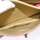 Miu Miu Shoulder Bag Leather Pink Gold Auth 140313-21