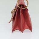 Miu Miu Shoulder Bag Leather Pink Gold Auth 140313-4