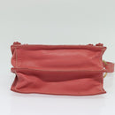 Miu Miu Shoulder Bag Leather Pink Gold Auth 140313-5