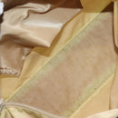 PRADA Tote Bag Nylon Beige Silver Auth 140315-17