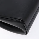 CELINE Shoulder Bag Leather Black Gold Auth 140316-13