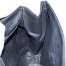 CELINE Shoulder Bag Leather Black Gold Auth 140316-18