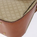 CELINE Macadam Canvas Hand Bag PVC 2way Beige Gold Auth 140317-12