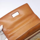 CELINE Macadam Canvas Hand Bag PVC 2way Beige Gold Auth 140317-18