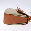 CELINE Macadam Canvas Hand Bag PVC 2way Beige Gold Auth 140317-4