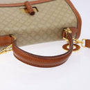 CELINE Macadam Canvas Hand Bag PVC 2way Beige Gold Auth 140317-7